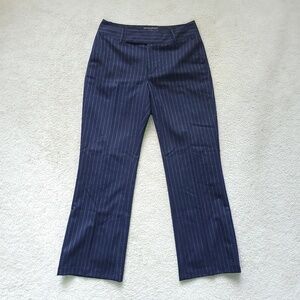 Banana Republic Size 2S Short Dress Pants Harrison Fit Wool Blend Pinstriped